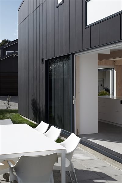 Over-the-wall Metro Series sliding door for a wider opening space