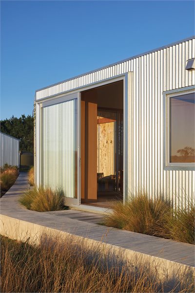 Metro Series Sliding Doors position over the home's exterior